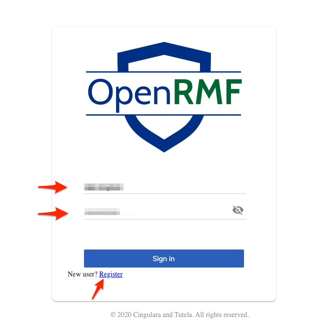 OpenRMF User Login